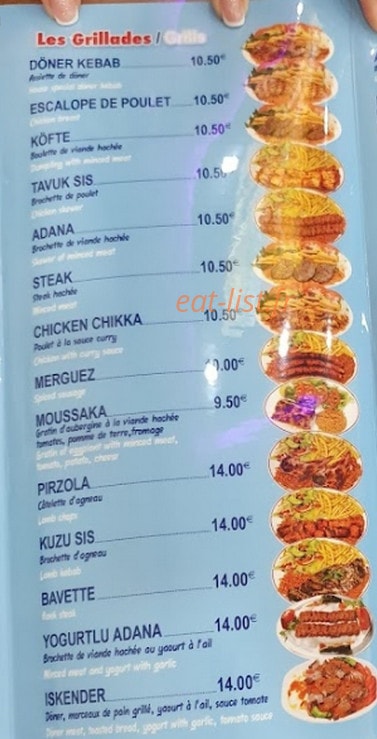 Les Délices d'Antalya — carte page 2