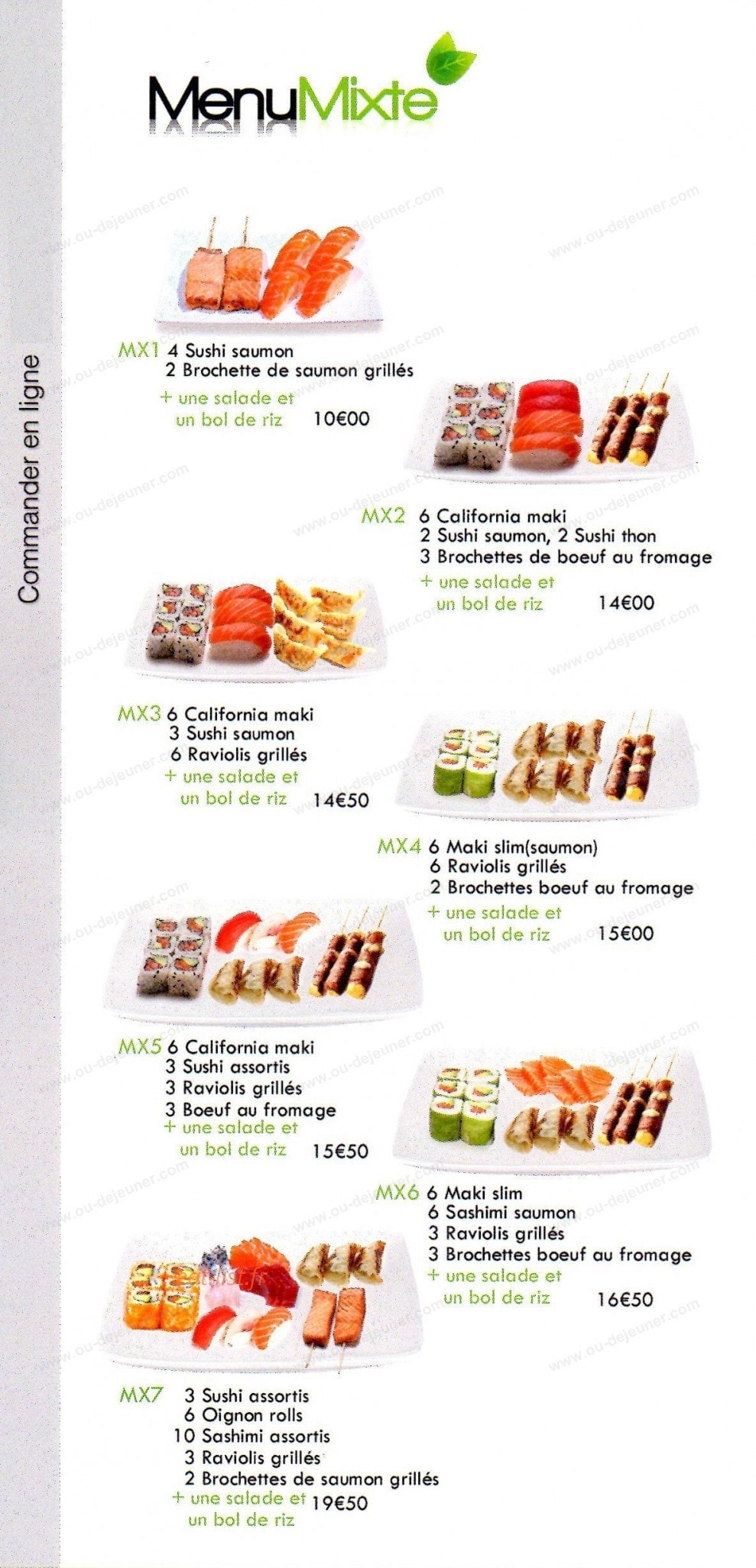 light sushi — carte page 5
