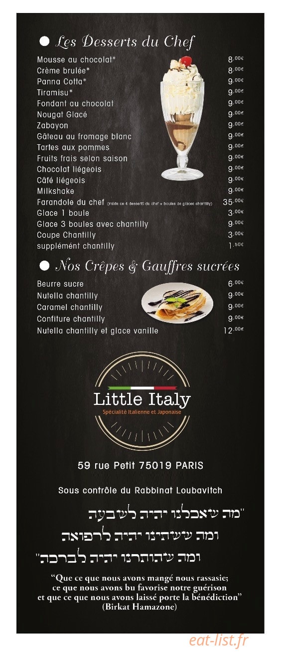 Little Italy — carte page 13
