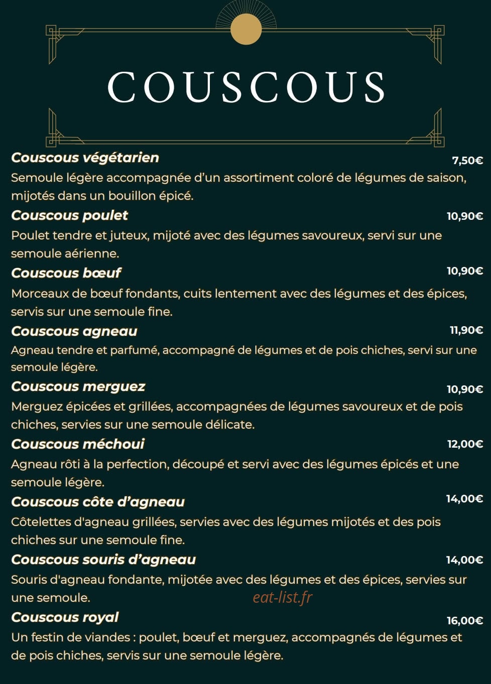 Mama La Grillade — carte page 5