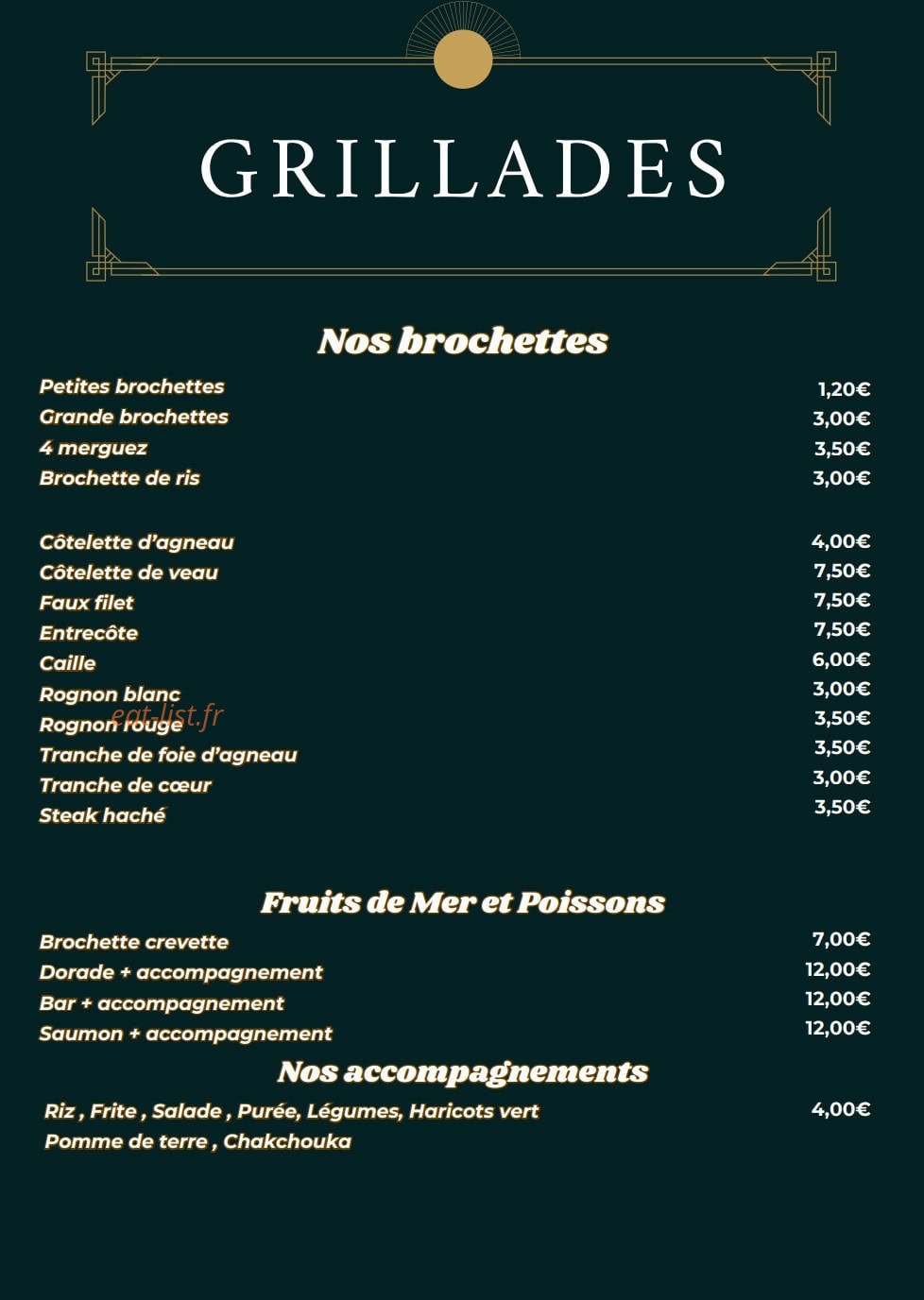 Mama La Grillade — carte page 4