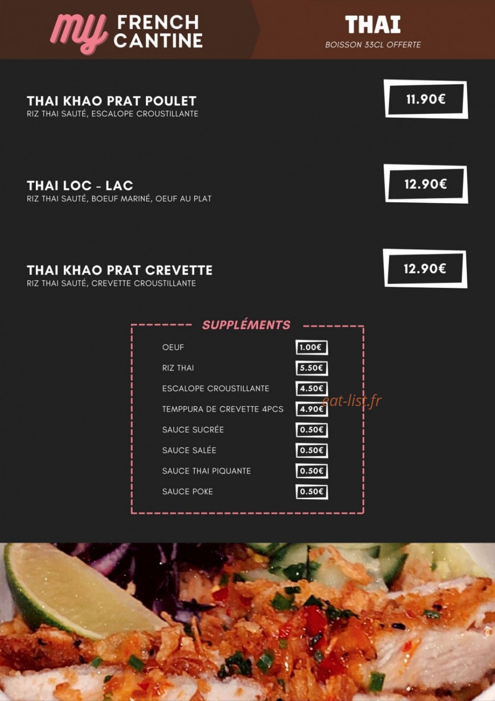 MyFrench Cantine — carte page 4