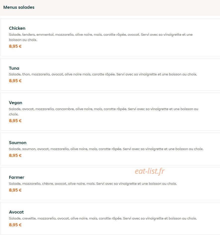 Naanwich Riquet — carte page 7