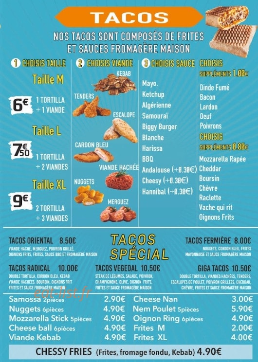 Nawab Kebab — carte page 4