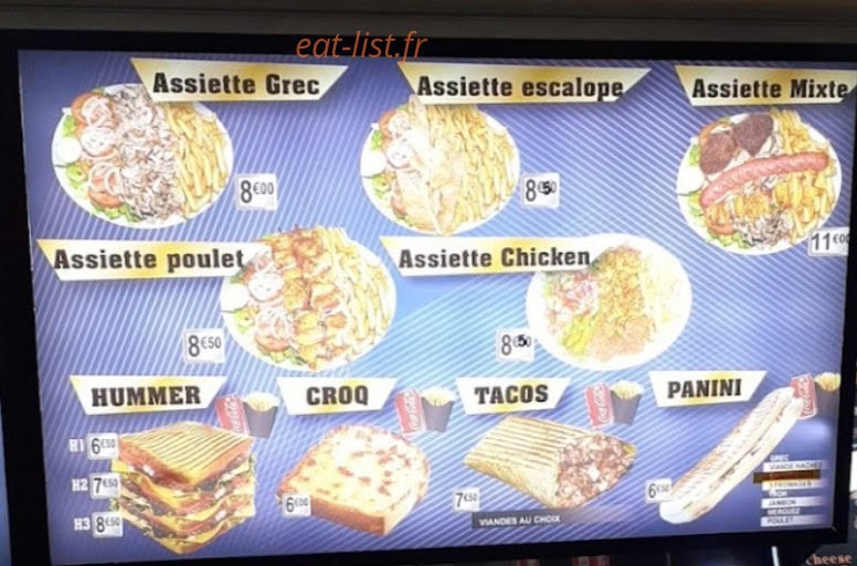 O' Croc Chaud — carte page 1