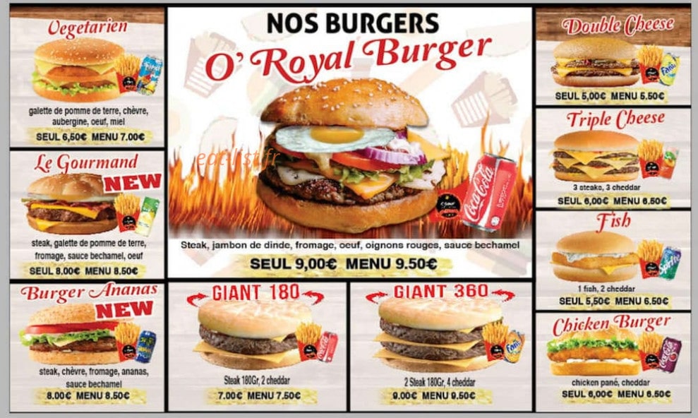 O’Royal — carte page 2