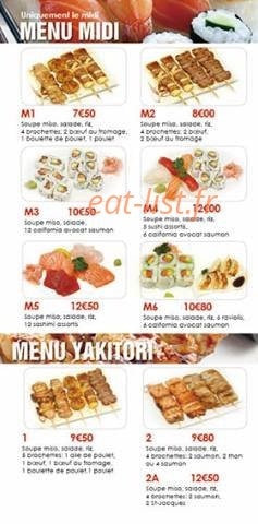 Ocean Sushi — carte page 5