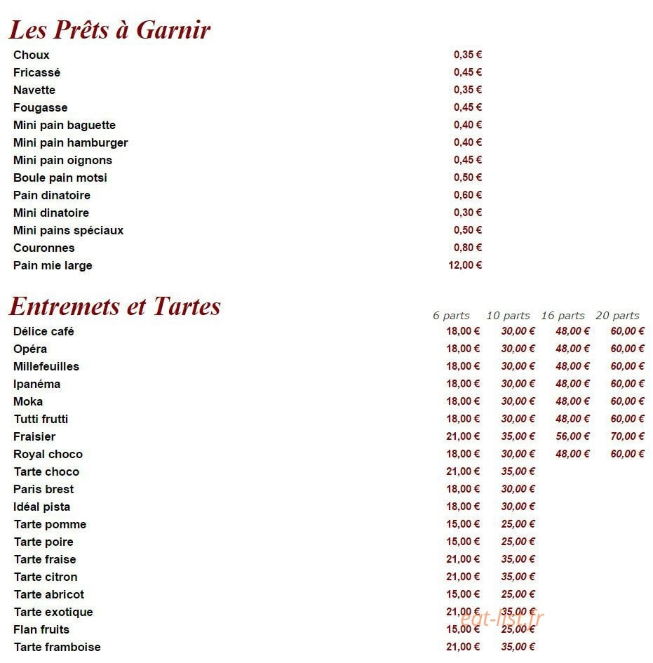 Patistory — carte page 3
