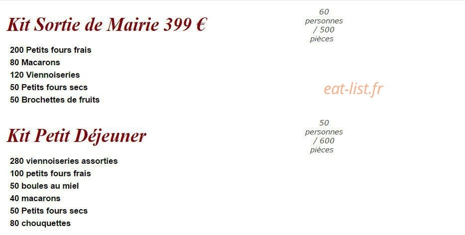 Patistory — carte page 4