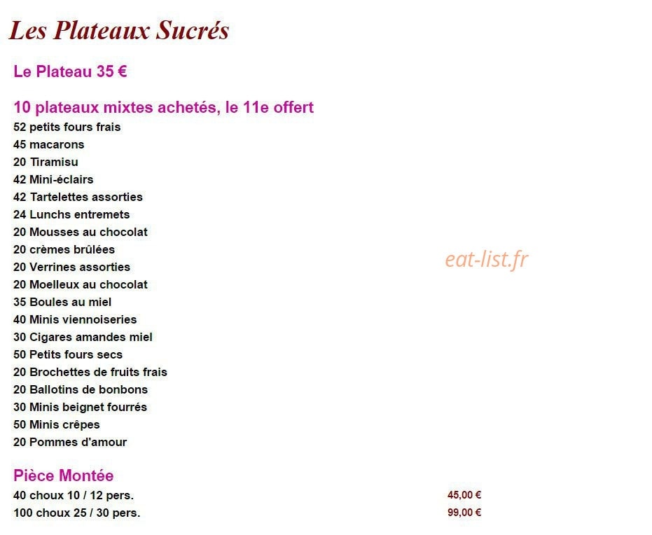 Patistory — carte page 2