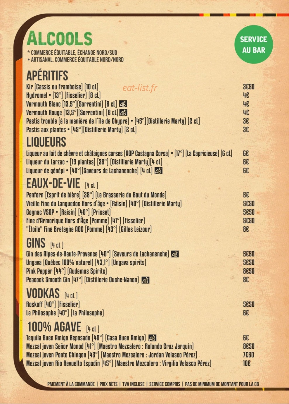 Péniche Antipode — carte page 14