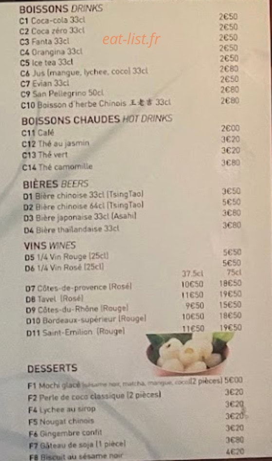 Petits Raviolis — carte page 6