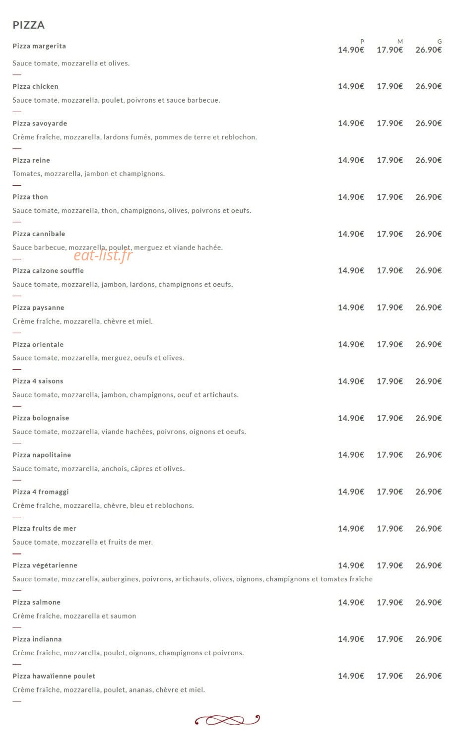 Pizza del parco — carte page 2