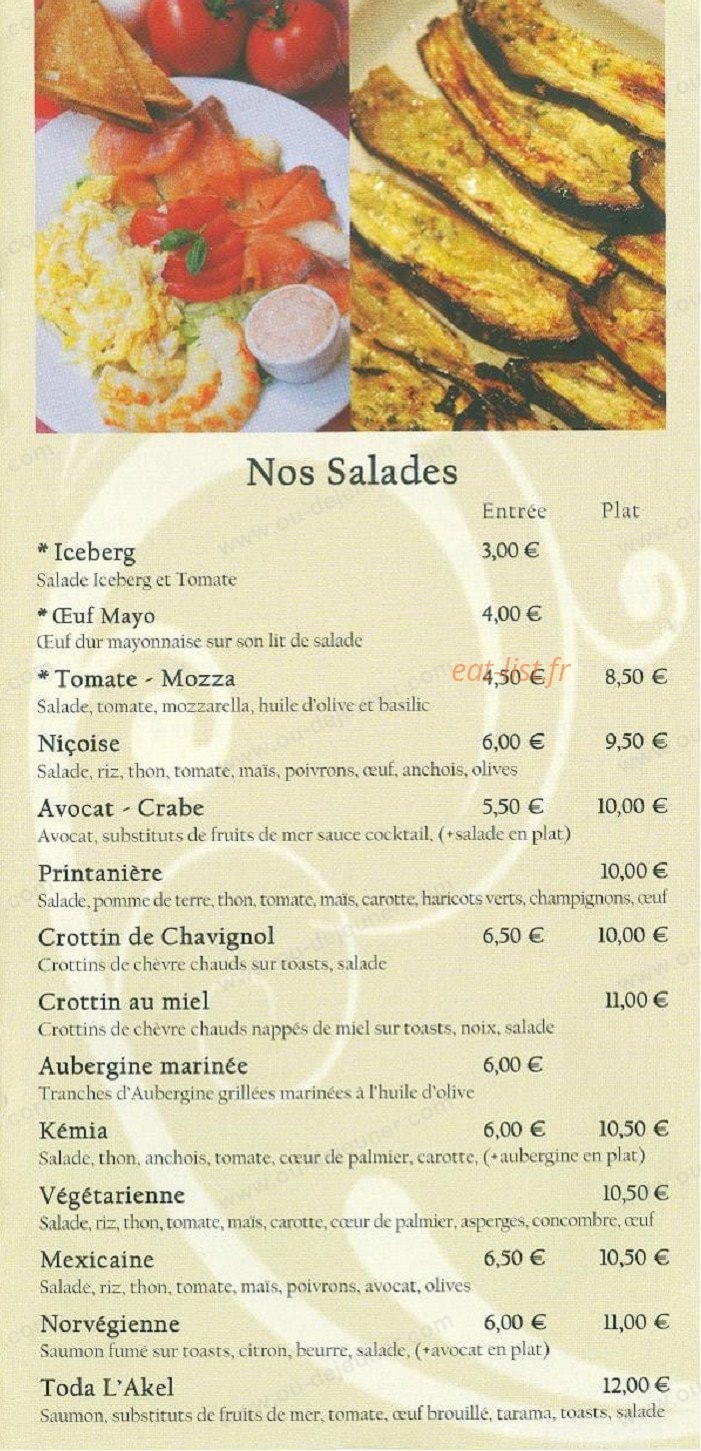 Pizzeria Toda l'akel — carte page 3