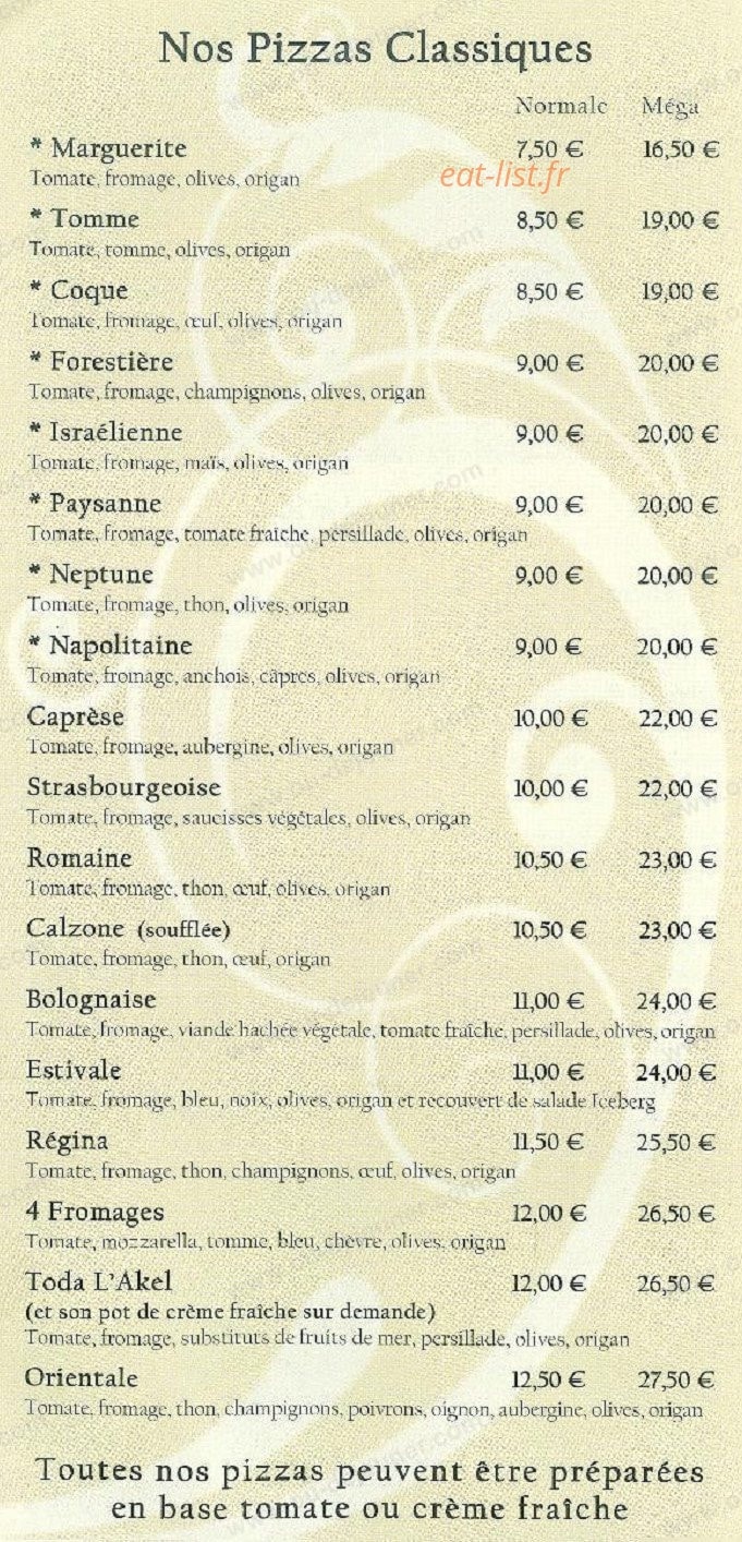 Pizzeria Toda l'akel — carte page 4