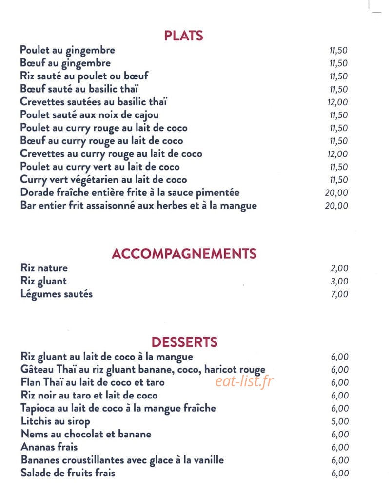 Pm thaï — carte page 3
