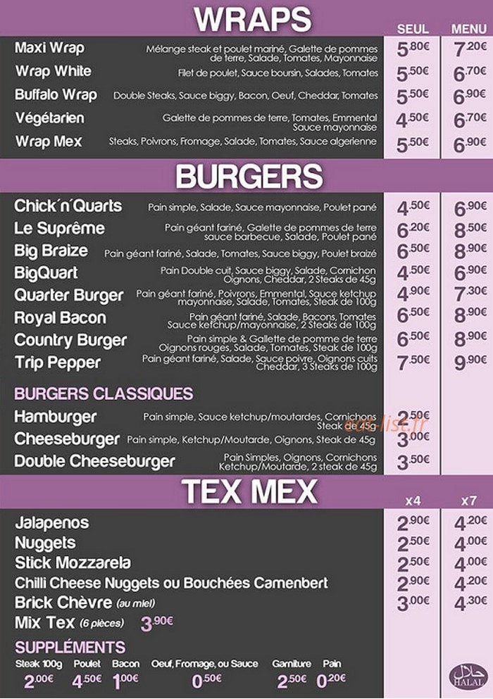 Quarter — carte page 3
