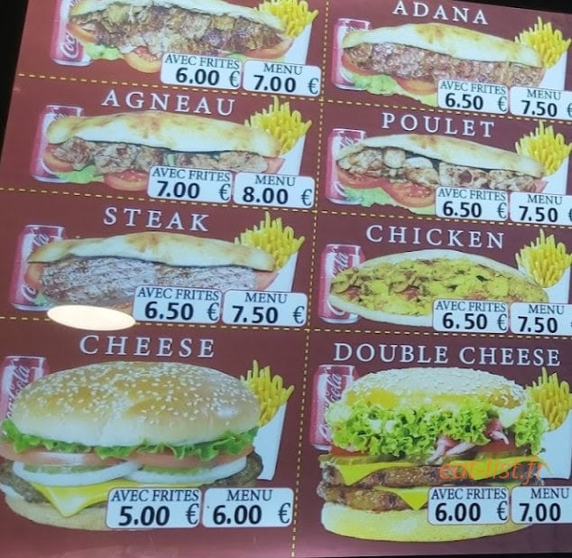 Restaurant Dunya — carte page 3