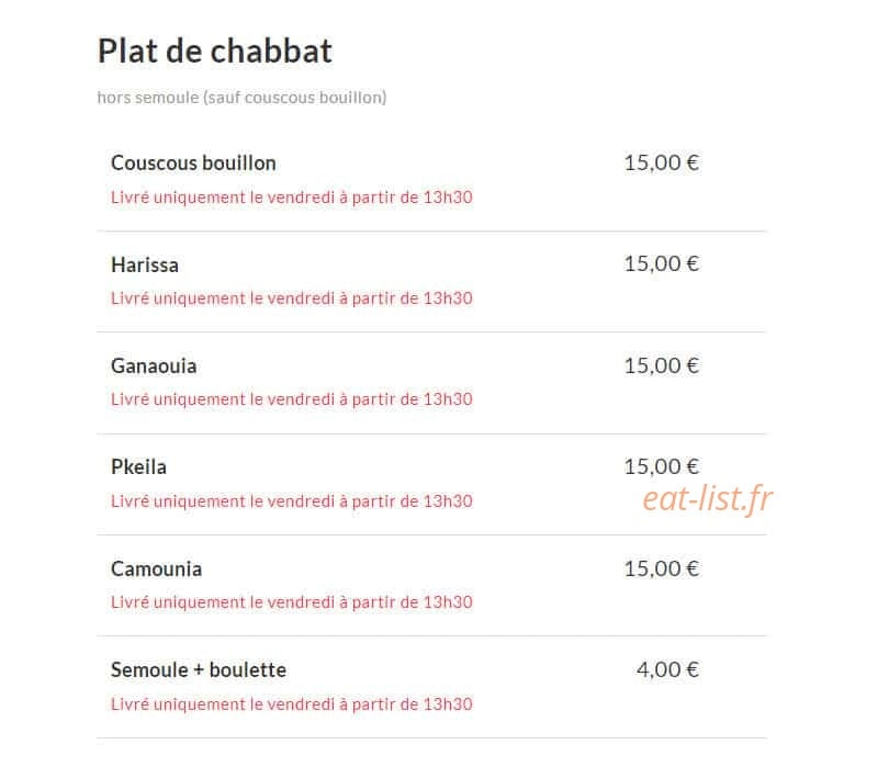 Restaurant Margot — carte page 8