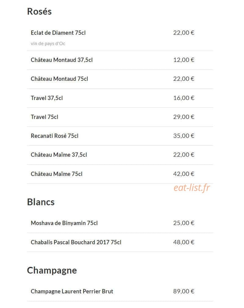 Restaurant Margot — carte page 6