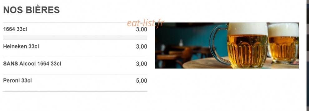 Restaurant Symphony — carte page 9