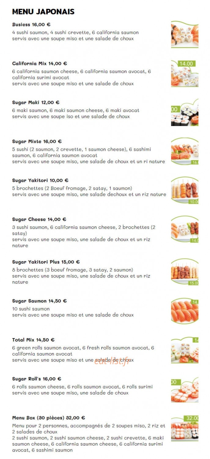 Sugar Hot — carte page 7