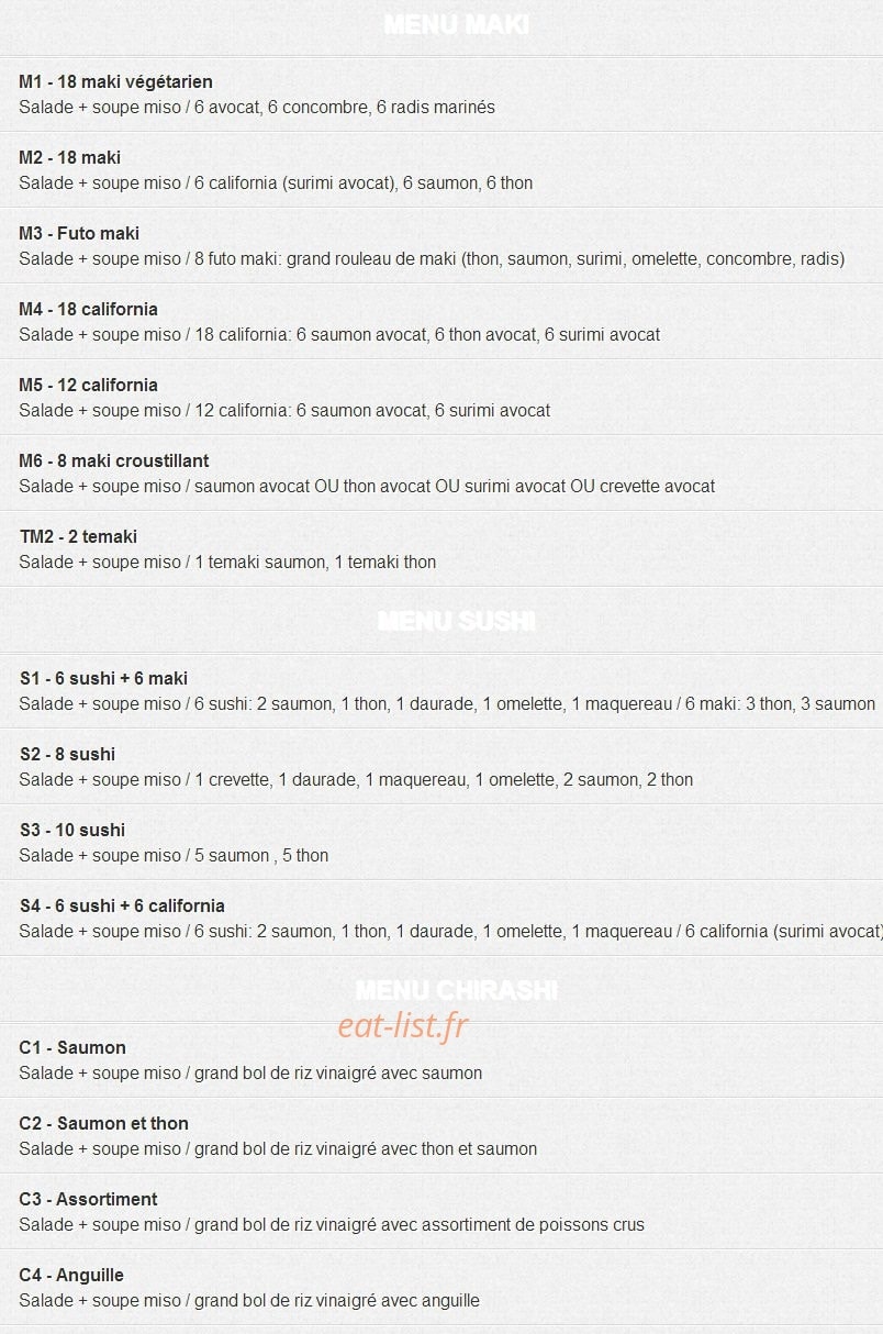 Sushi Crimée — carte page 2