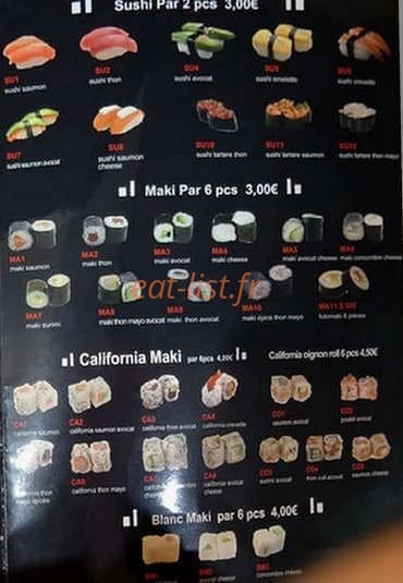 Sushi Mod — carte page 2