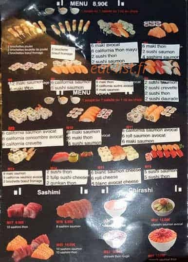 Sushi Mod — carte page 3