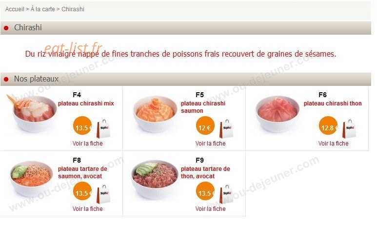 Sushi Ô — carte page 9