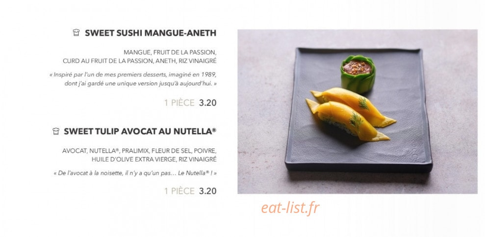 Sushi Shop — carte page 5