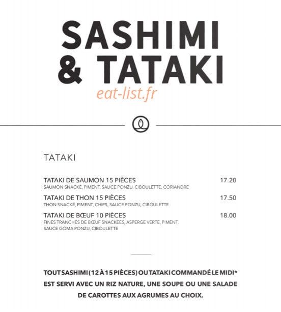 Sushi Shop — carte page 28