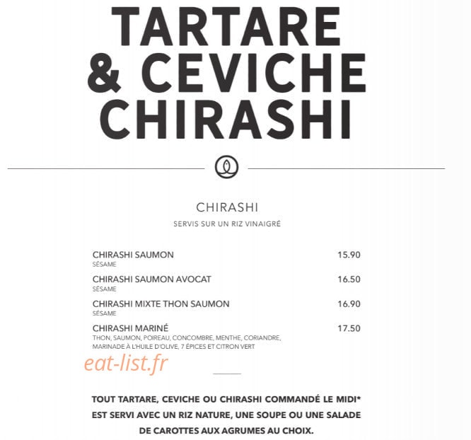 Sushi Shop — carte page 30