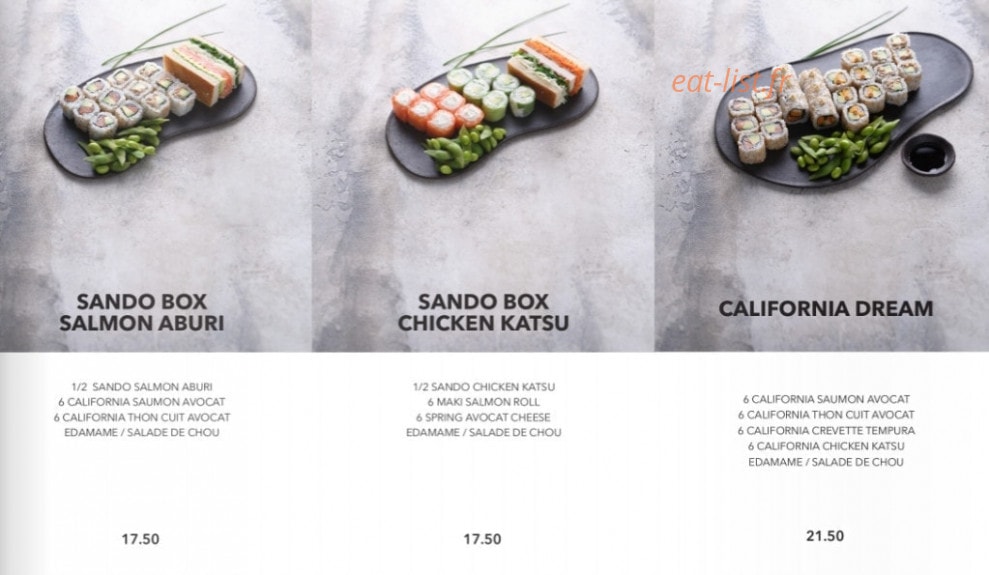 Sushi Shop — carte page 11