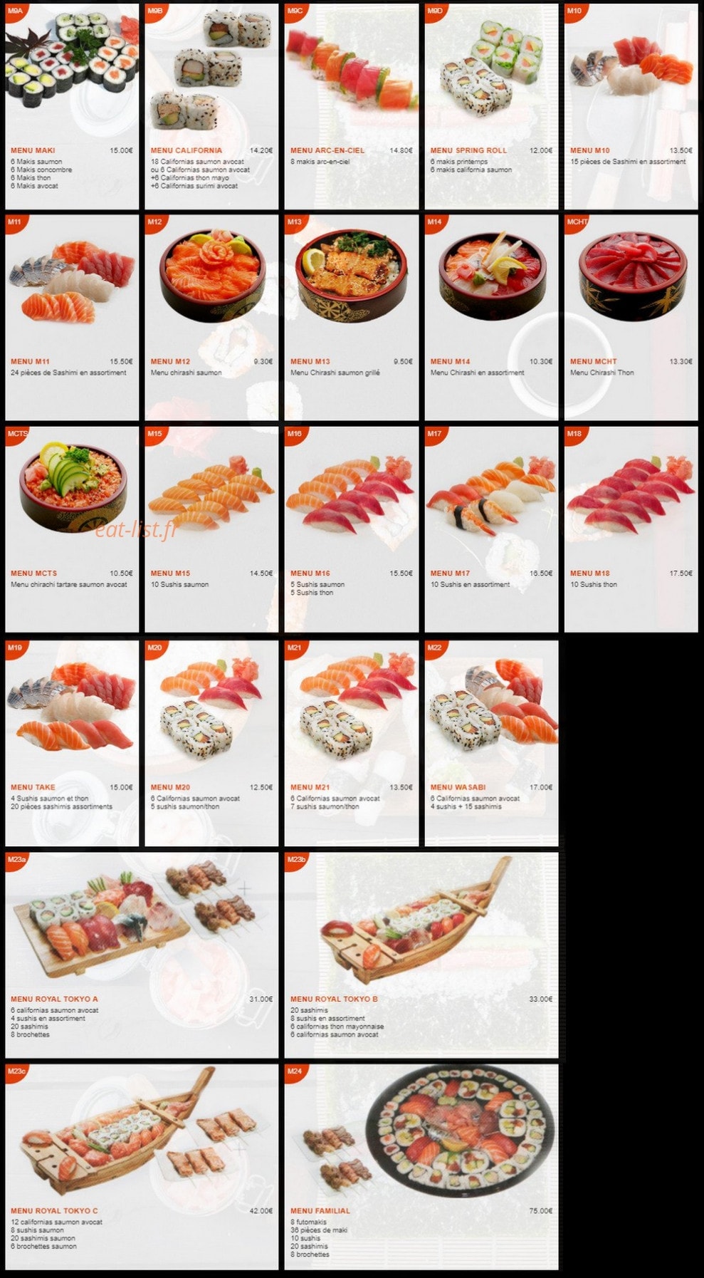 Sushi Tokyo — carte page 5
