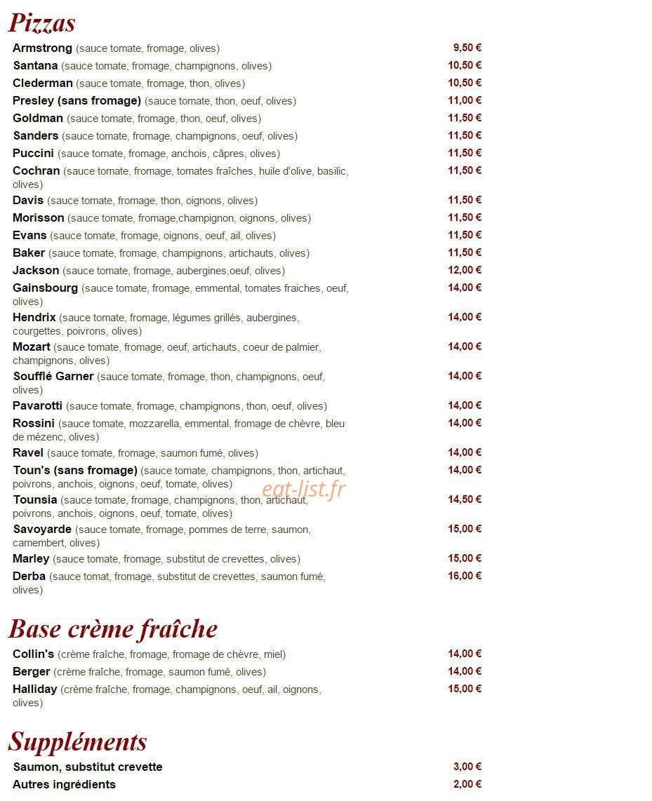 Tib's — carte page 12