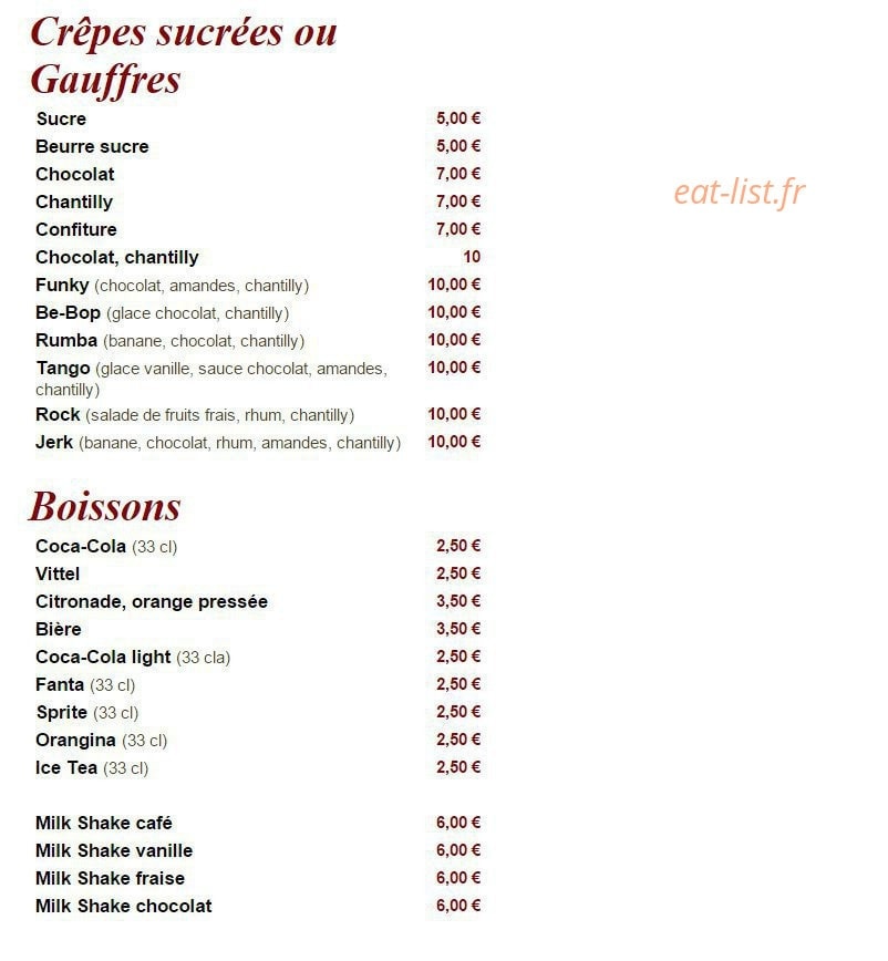 Tib's — carte page 11