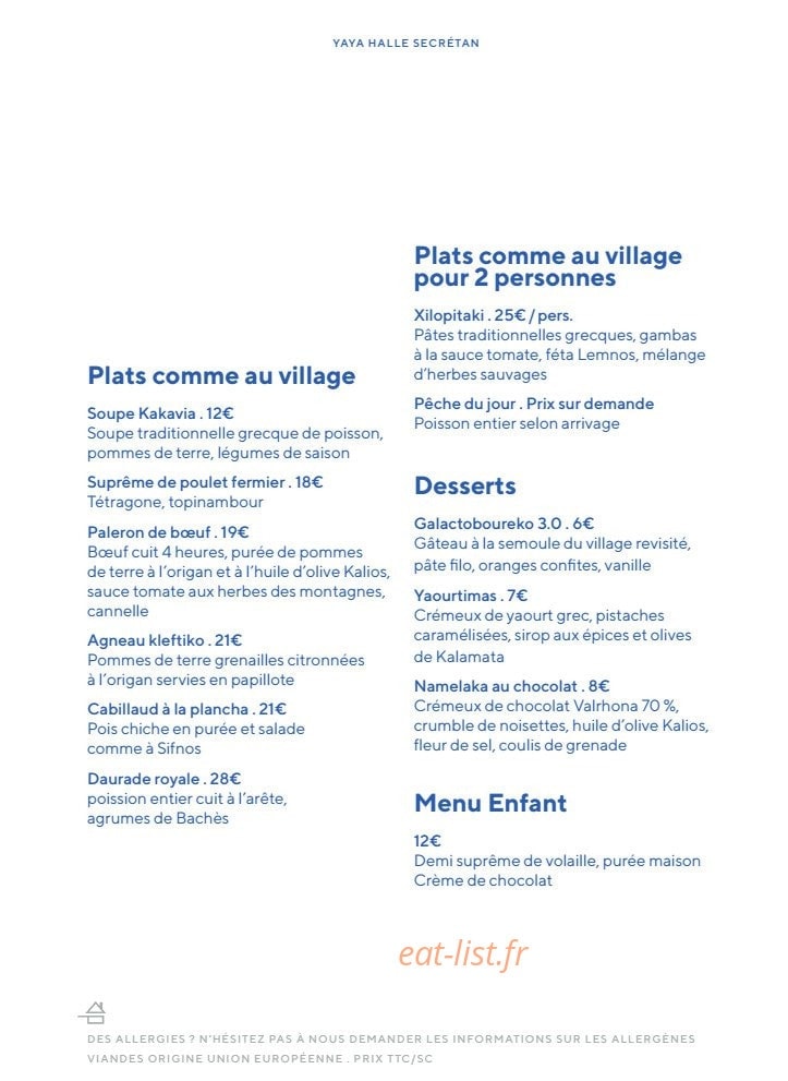 Yaya — carte page 2