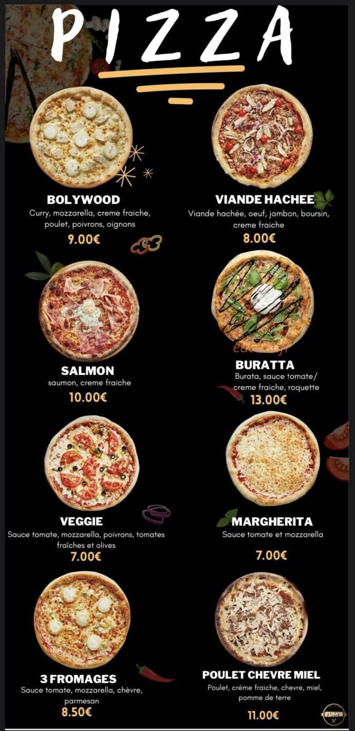Yum's — carte page 1