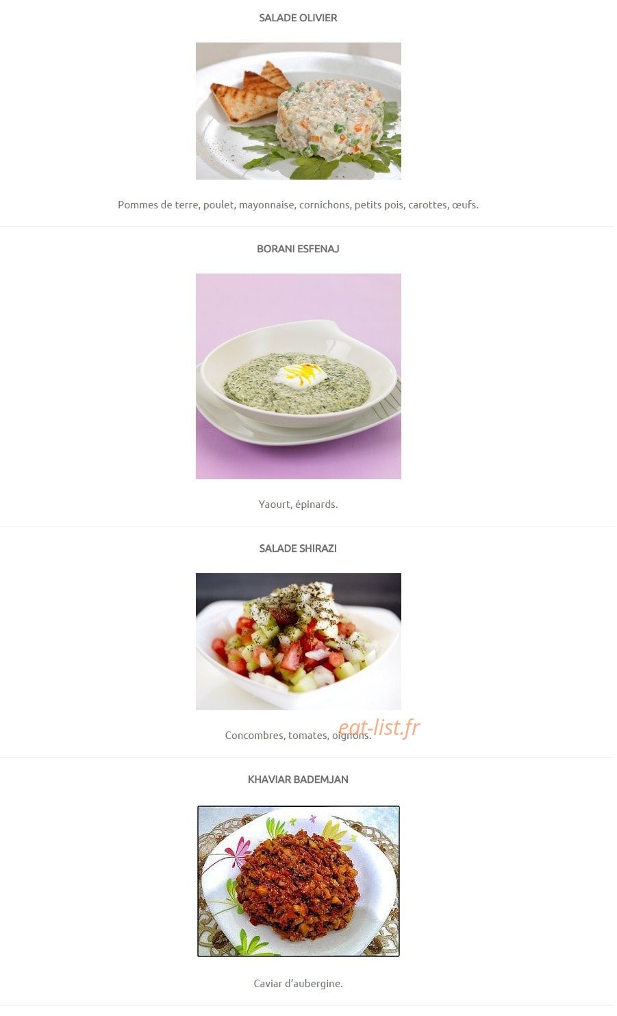 A Table — carte page 3