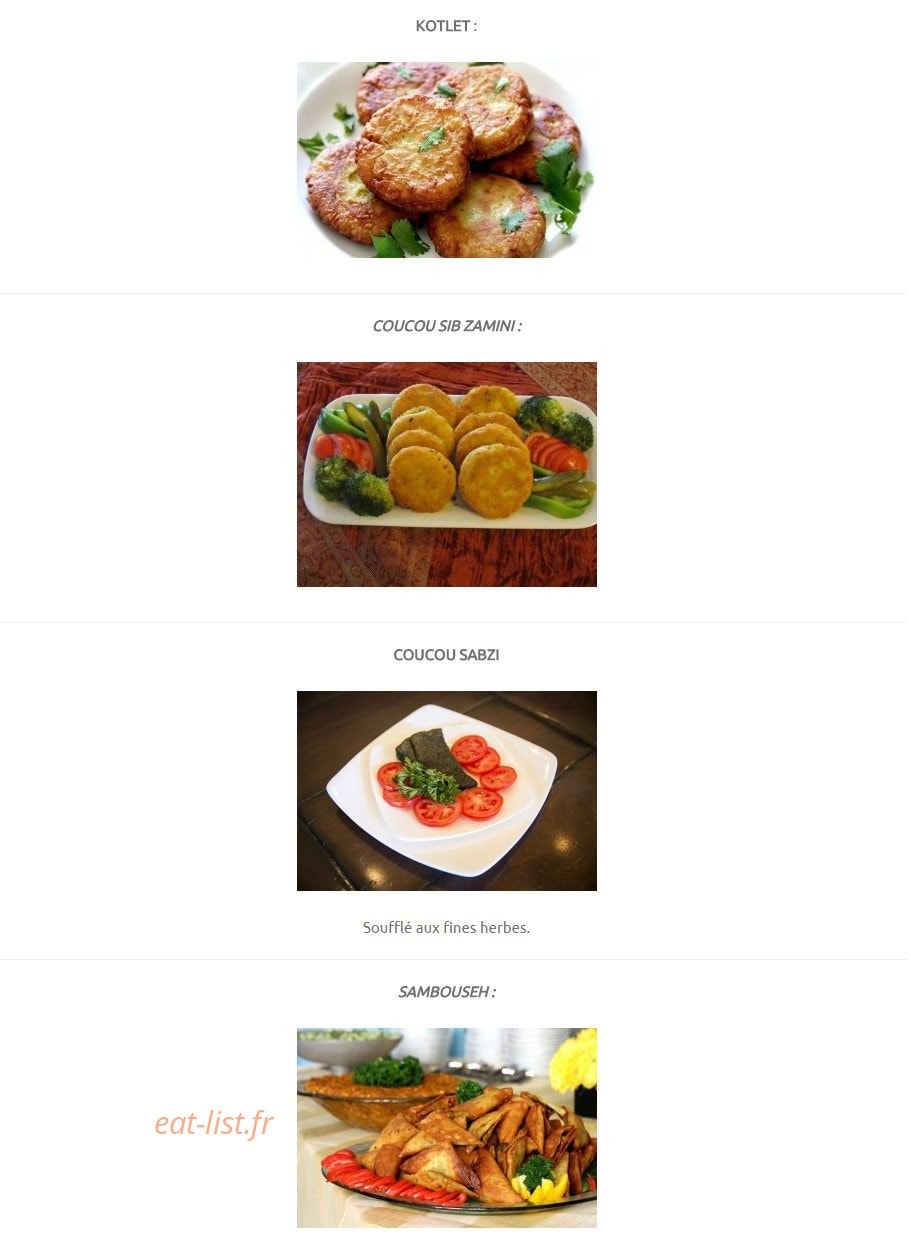 A Table — carte page 10