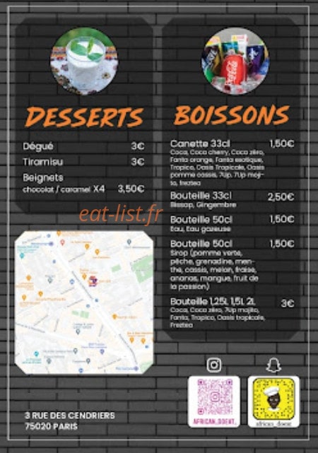 African Do Eat — carte page 4