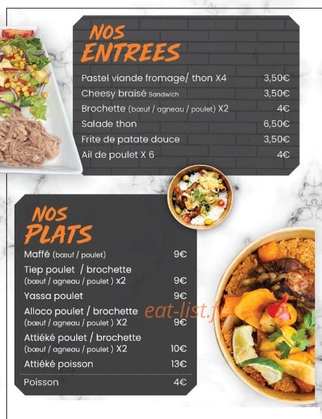 African Do Eat — carte page 2