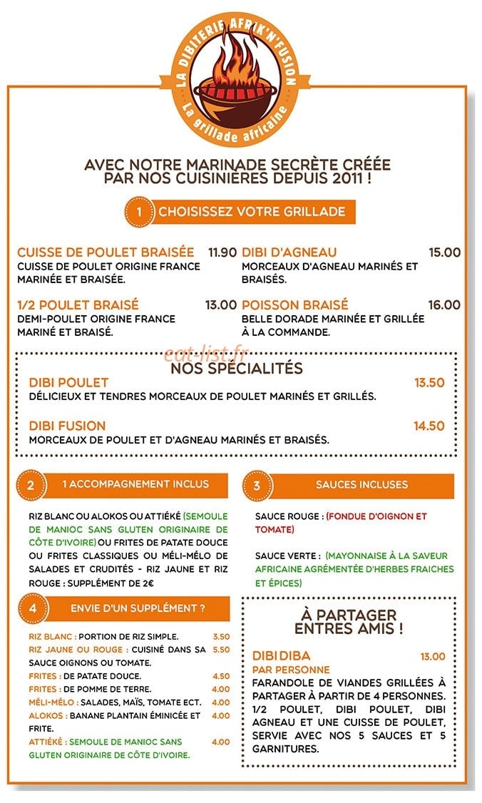Afrik'N'Fusion — carte page 2
