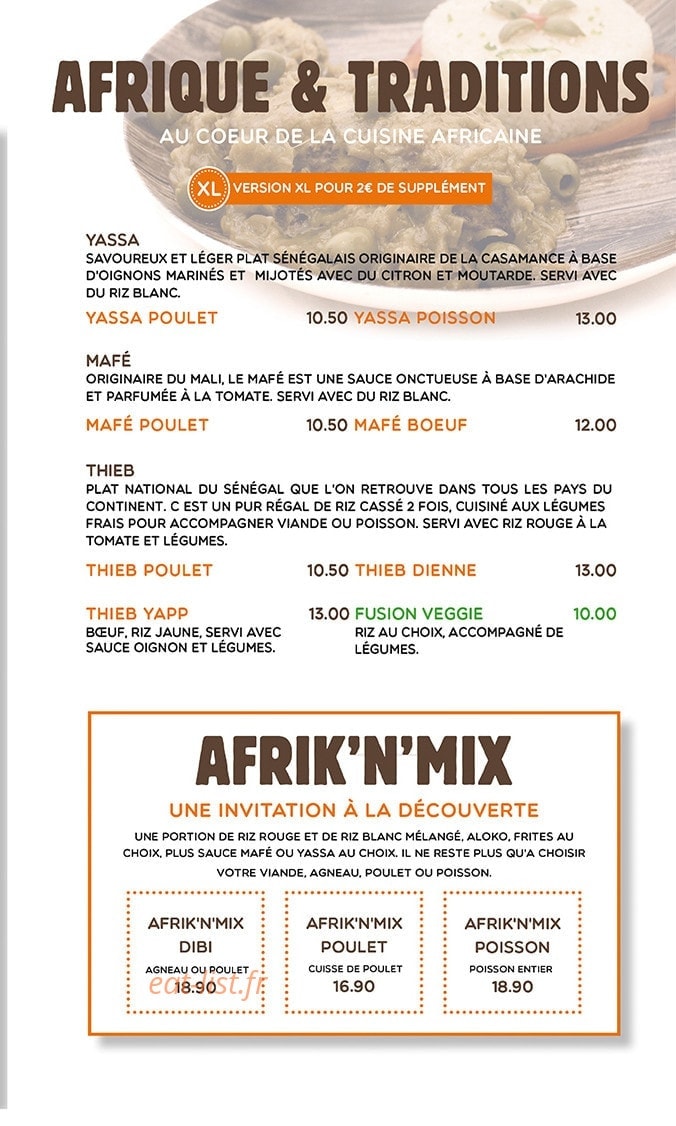 Afrik'N'Fusion — carte page 3