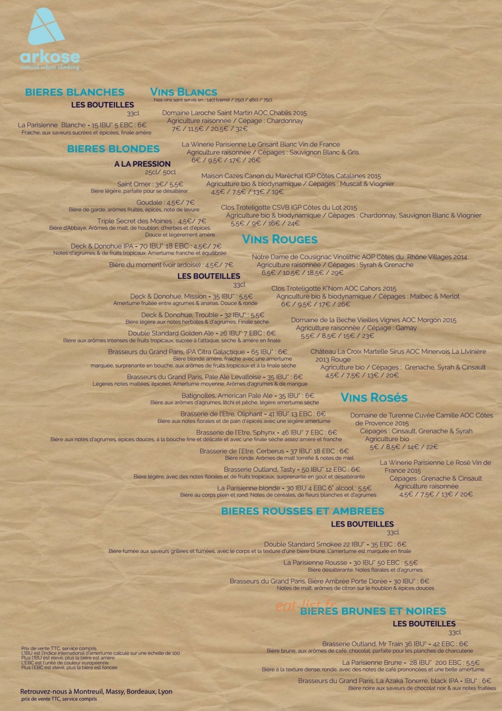 Arkose — carte page 2