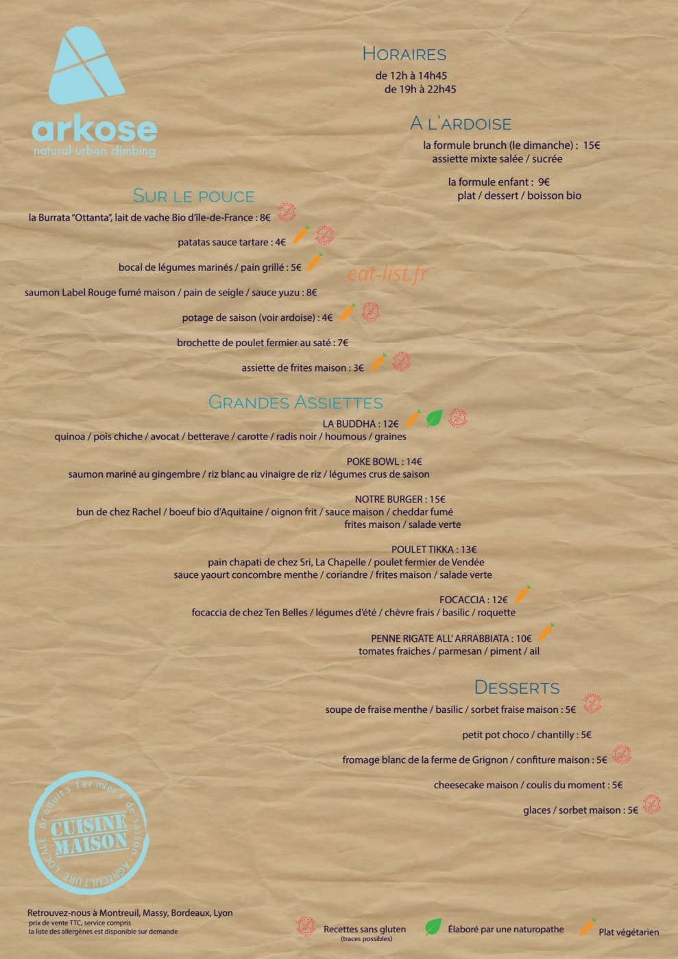 Arkose — carte page 1