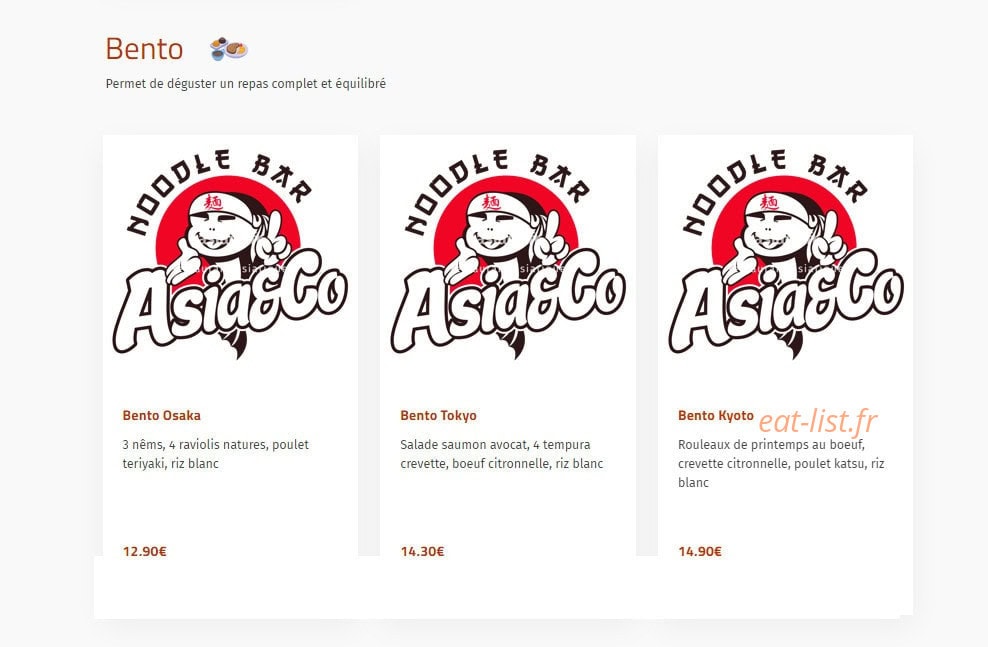 Asia et Co — carte page 4