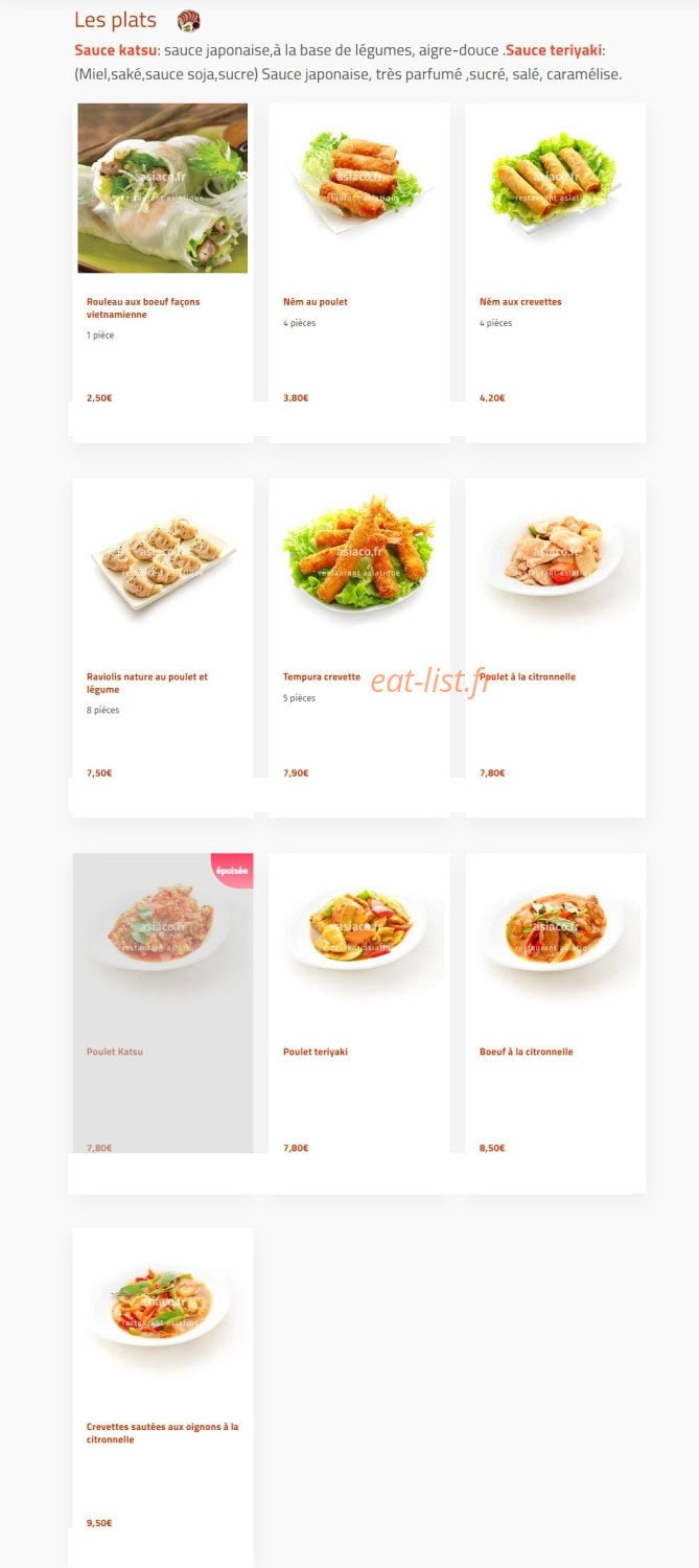 Asia et Co — carte page 1