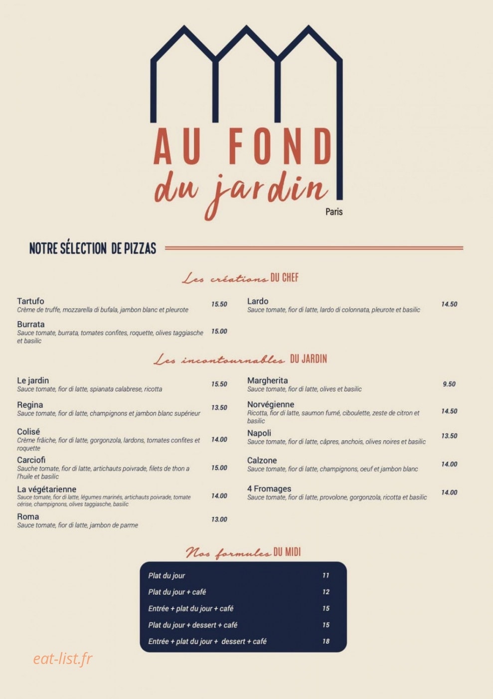 Au Fond du Jardin — carte page 4